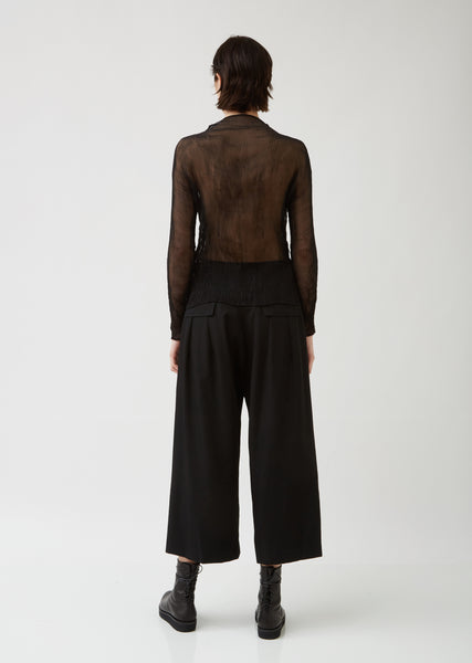 Chiffon Twist Long Sleeve Top – La Garçonne