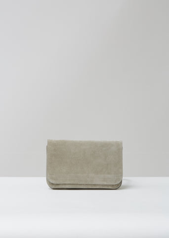 Small Round Suede Shoulder Bag