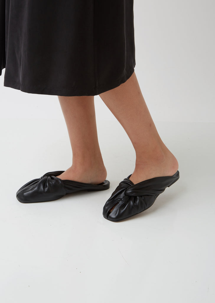 Twist Front Flat Mules