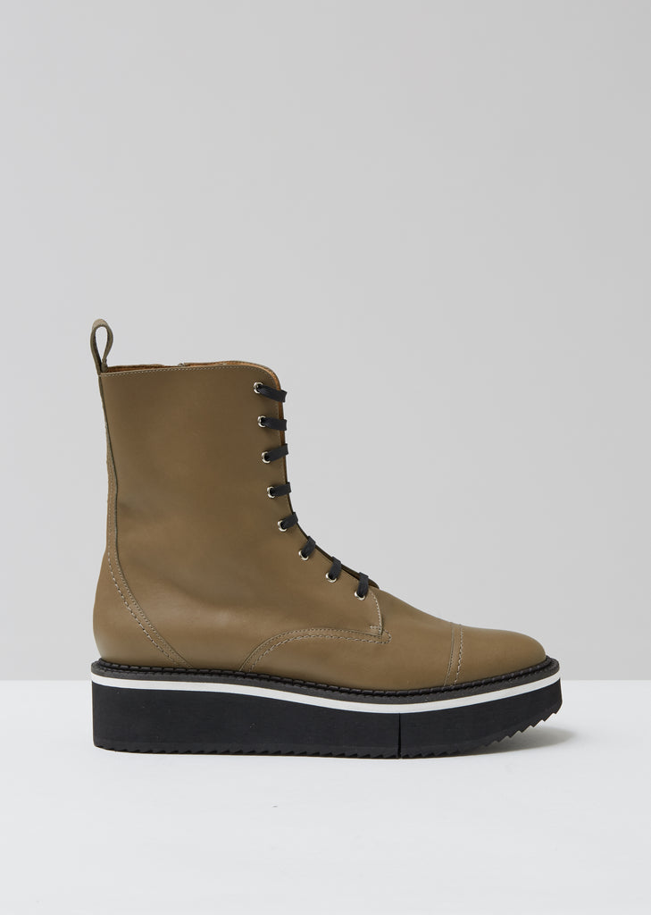 British Platform Lace Up Boots