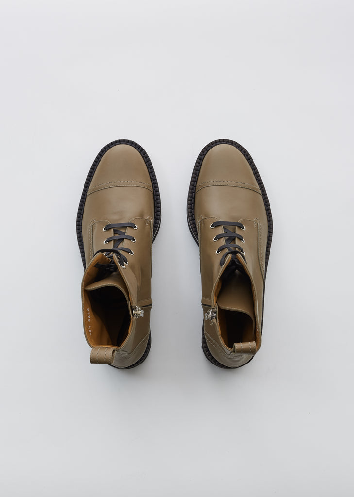 British Platform Lace Up Boots