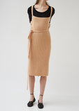 Wool Rib Maru Apron Dress