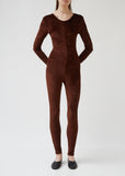 Shiny Velours Odia Unitard
