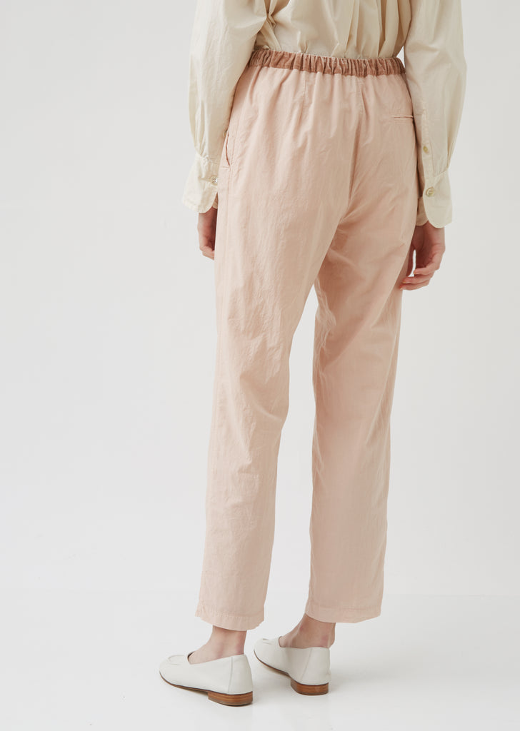 Overdyed Popline Pants With Elastic