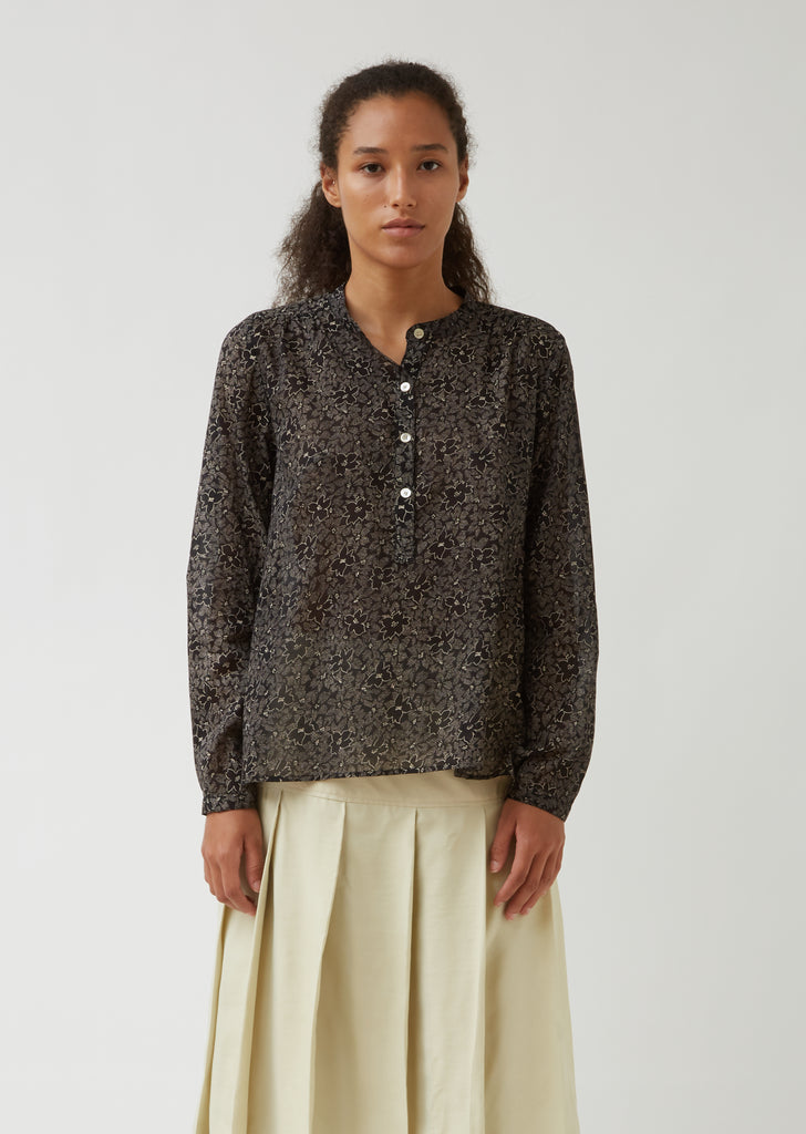 Maria Cotton Henley Blouse