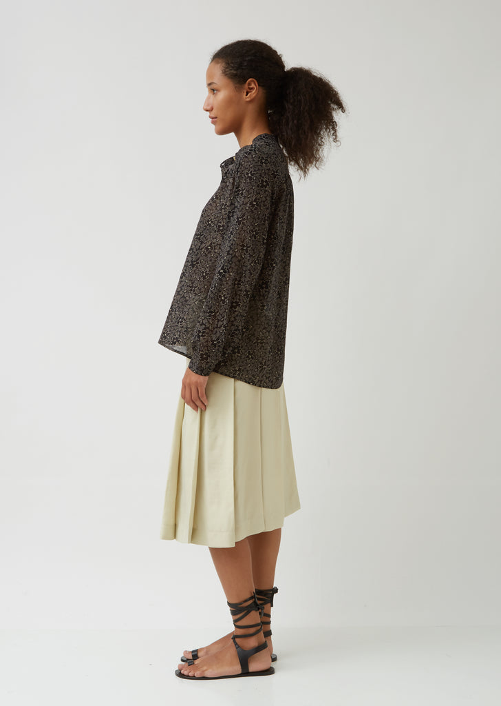 Maria Cotton Henley Blouse