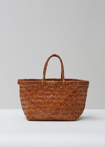 Bamboo Triple Jump Small Basket Bag