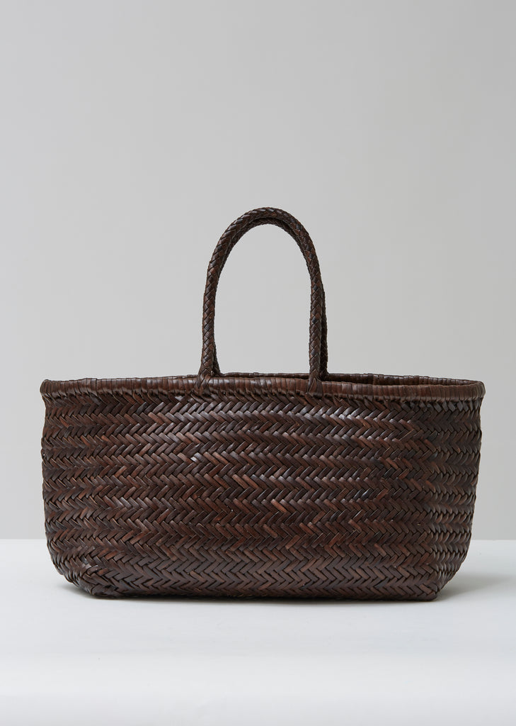 Bamboo Triple Jump Big Basket Bag
