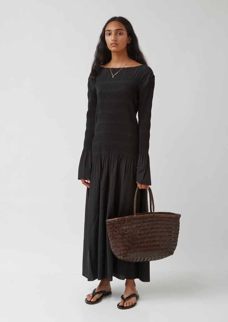 Bamboo Triple Jump Big Basket Bag