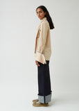 Scarf Collar Gingham Shirt