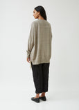 Organic Cotton & Wool Blend Blouse Hem Cardigan