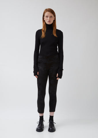 Slim Embroidered Pants