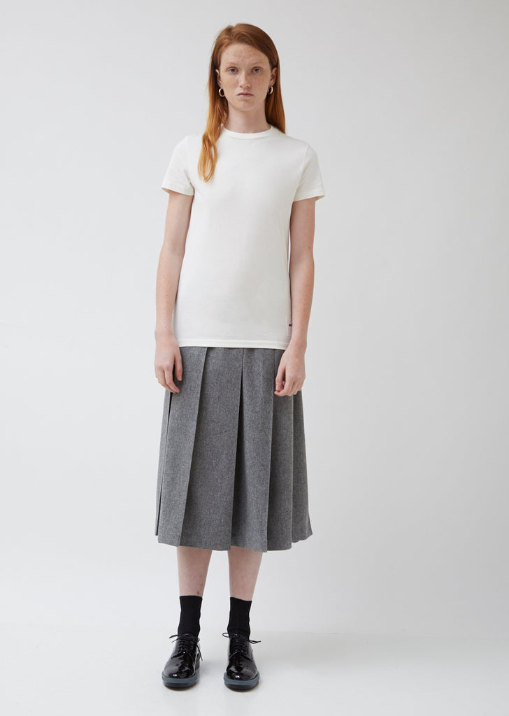 Wool Pleated Skirt