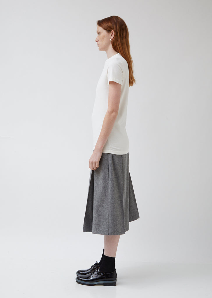 Wool Pleated Skirt