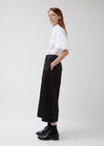 Wide Leg Tailored Trousers With Smocked Pocket