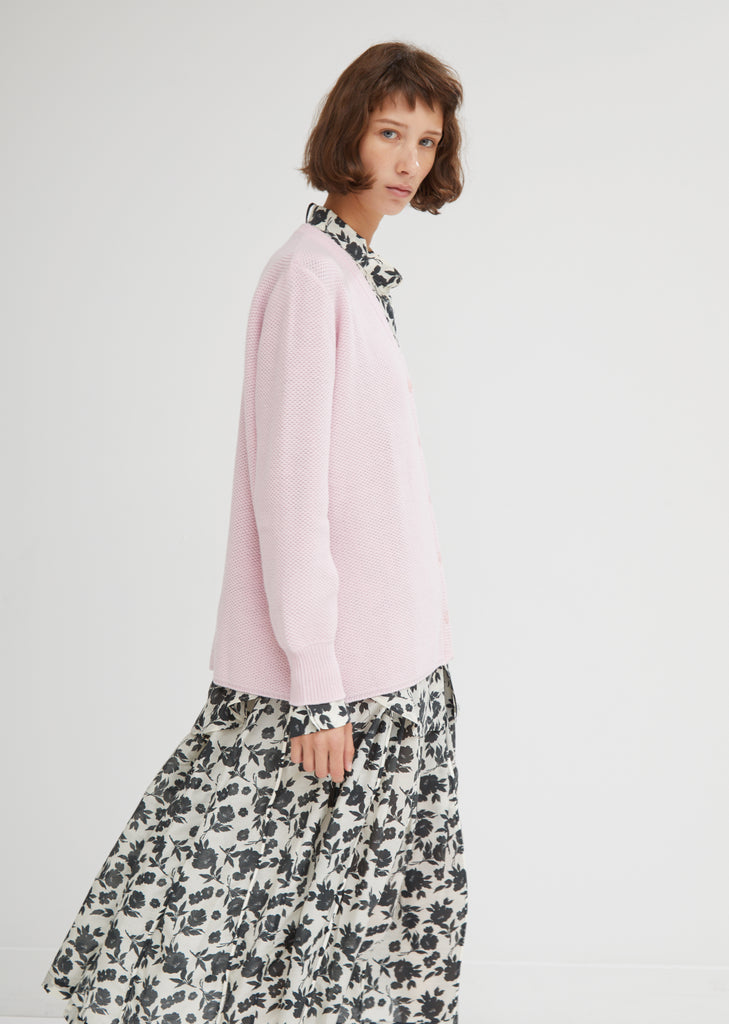 Wool-Cashmere Knit Cardigan