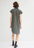 Shear Wool Rib Neck Tunic Dress