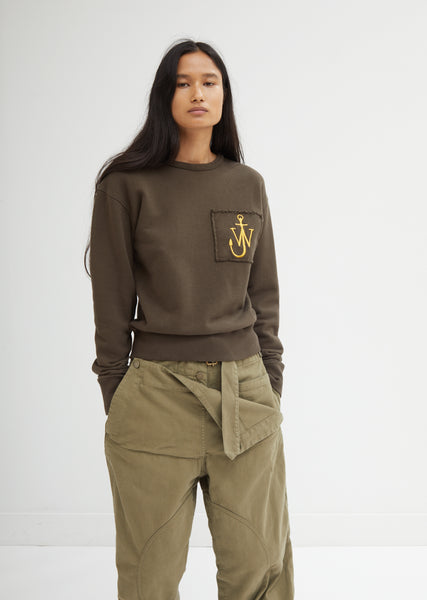 JW Anderson DT0109PG1735804 関税送料込 Raw Edge Logo Sweatshirt With Pocket Detail by J.W. Anderson