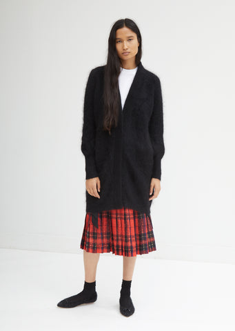 Mohair Silk Long Cardigan