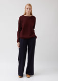 Wool Wide Neck Sweater