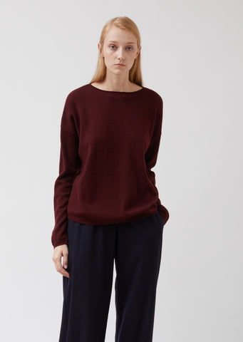 Wool Wide Neck Sweater