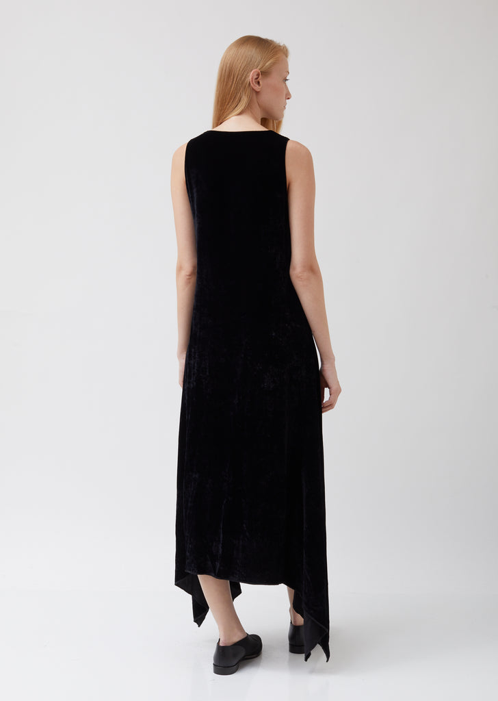 Velvet and Silk Square Dress