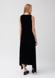 Velvet and Silk Square Dress