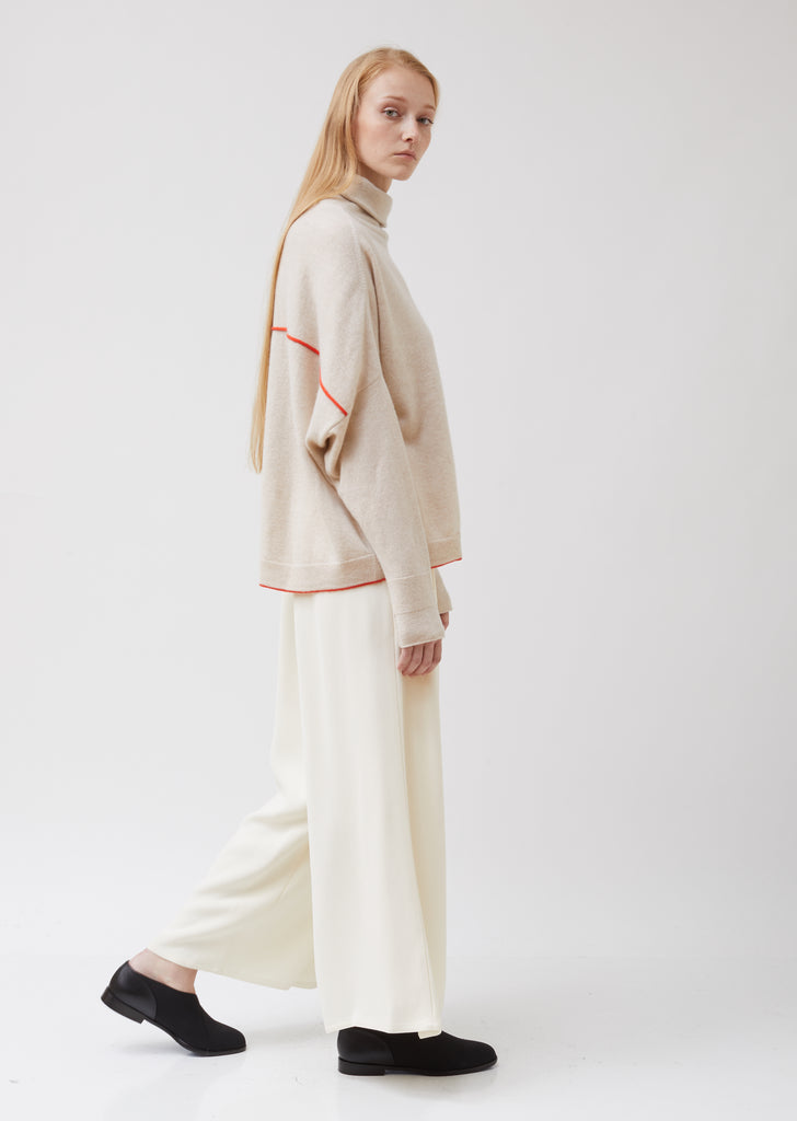 Cashmere Turtleneck Sweater with Pocket