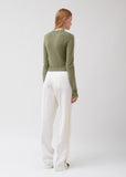 Twill Wide Leg Trousers