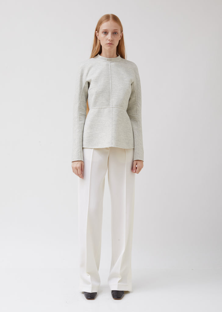 Paneled Soft Wool Top