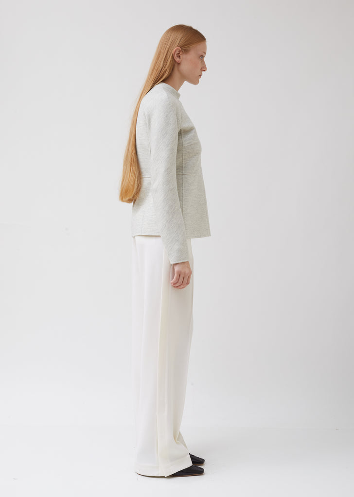 Paneled Soft Wool Top