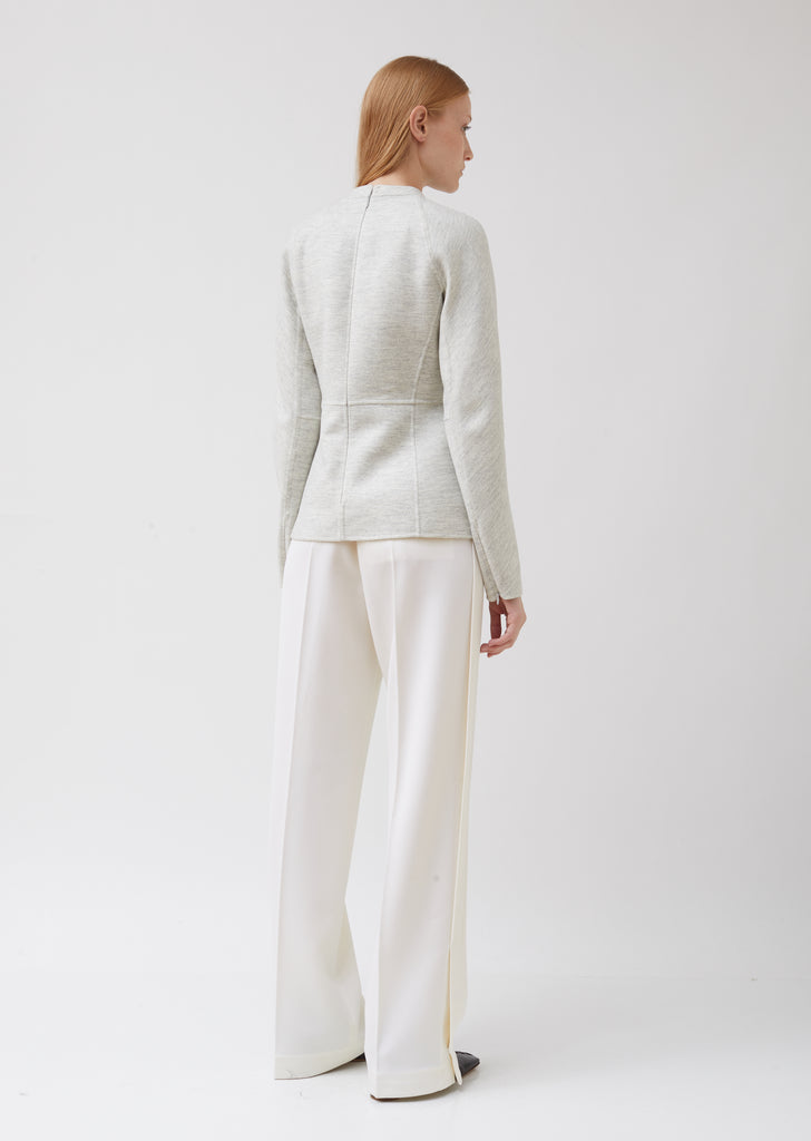 Paneled Soft Wool Top