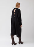 Wool-Linen Belted Trench Dress