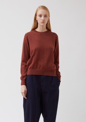 Simple Crew Neck Cashmere Sweater