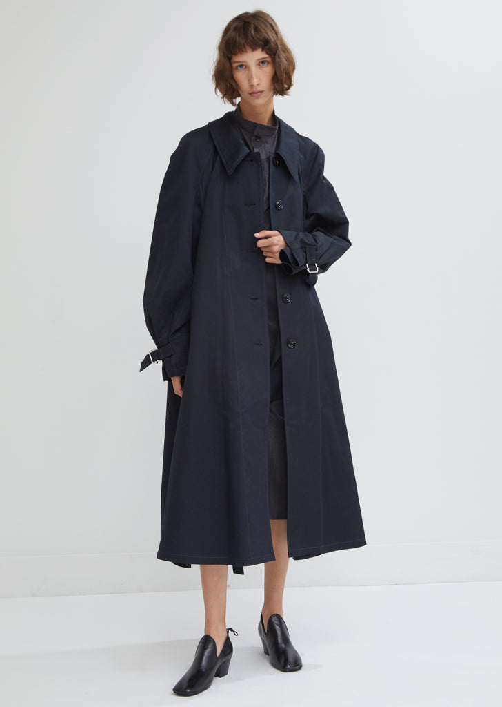 Water Resistant Cotton Twill Trench Coat