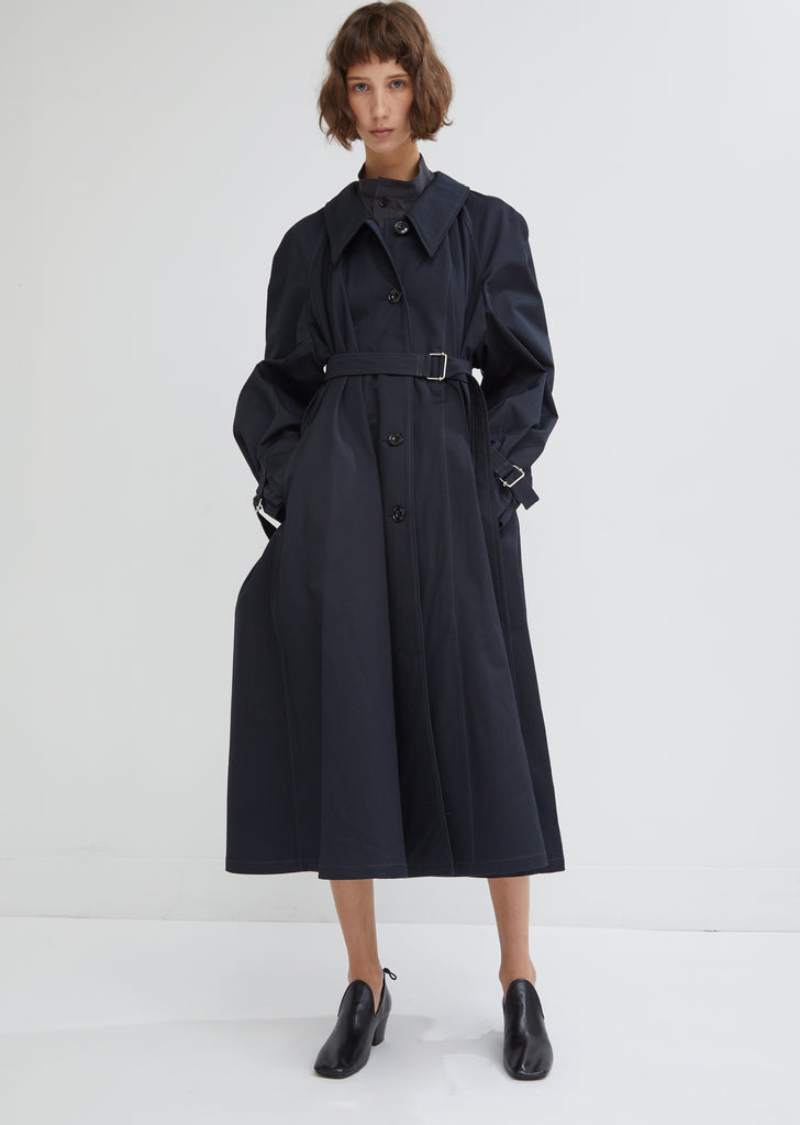 Water Resistant Cotton Twill Trench Coat