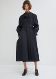 Water Resistant Cotton Twill Trench Coat