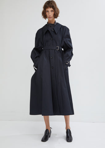 Water Resistant Cotton Twill Trench Coat