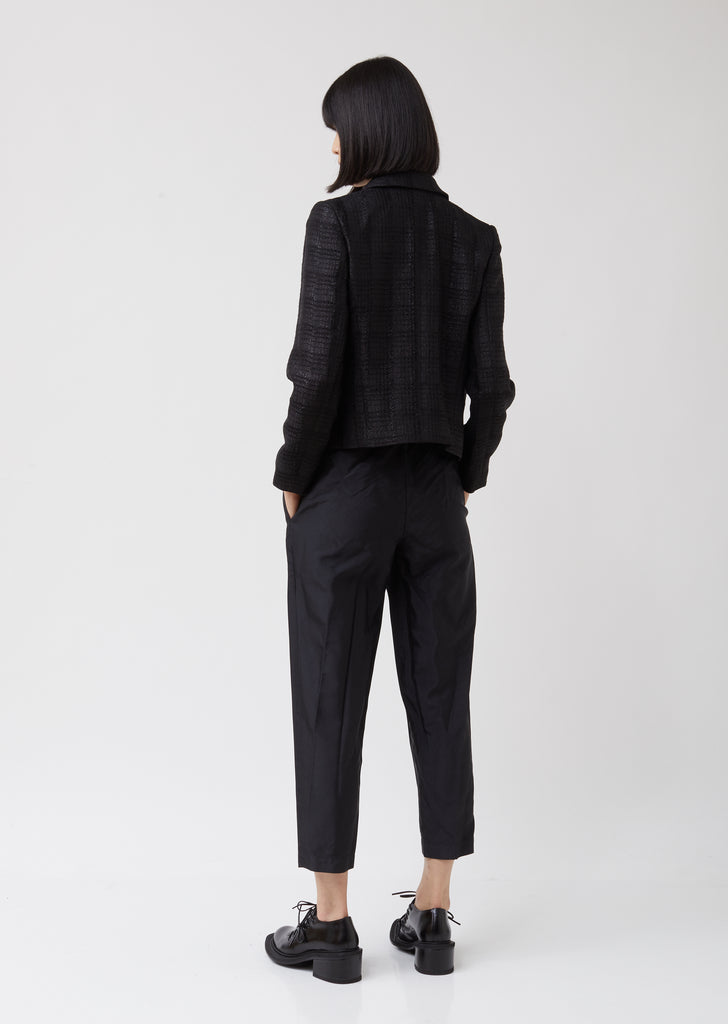 Rayon Polyester Check Cutwork Jacket