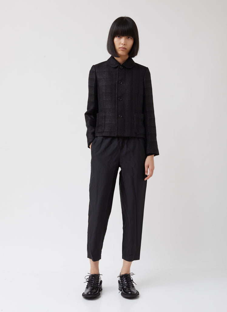 Rayon Polyester Check Cutwork Jacket