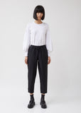 Polyester Irregular Weft Satin Garment Treated Pants