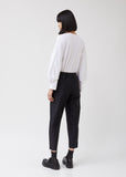 Polyester Irregular Weft Satin Garment Treated Pants