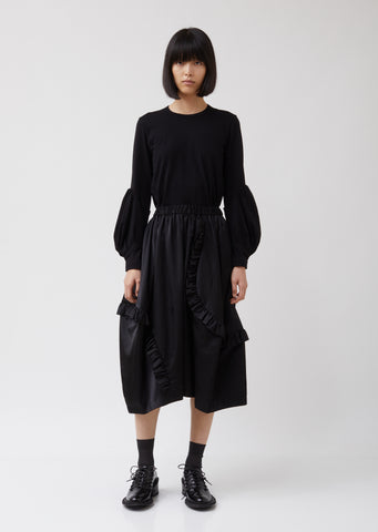 Nylon Twill Thin Skirt