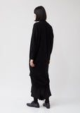 Open Collar Long Cardigan