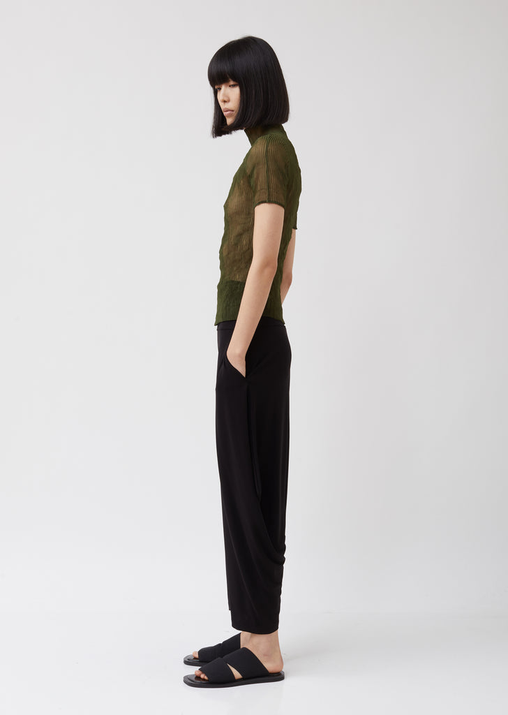 Chiffon Twist Short Sleeve Top