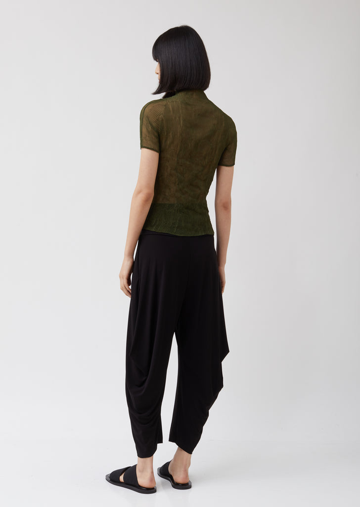 Chiffon Twist Short Sleeve Top