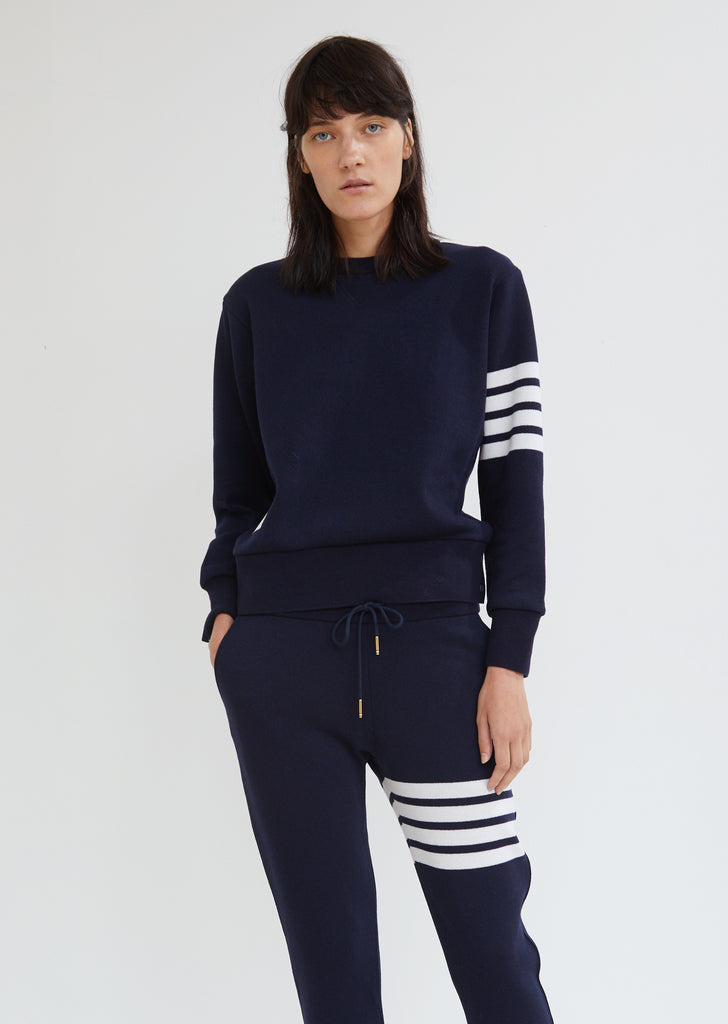 Stripe Cashmere Sweatshirt