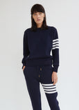 Stripe Cashmere Sweatshirt