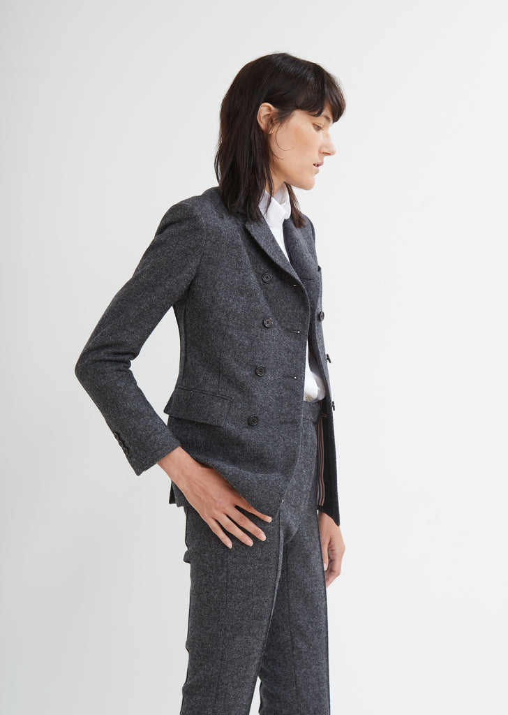 Shetland Wool Pintuck Jacket