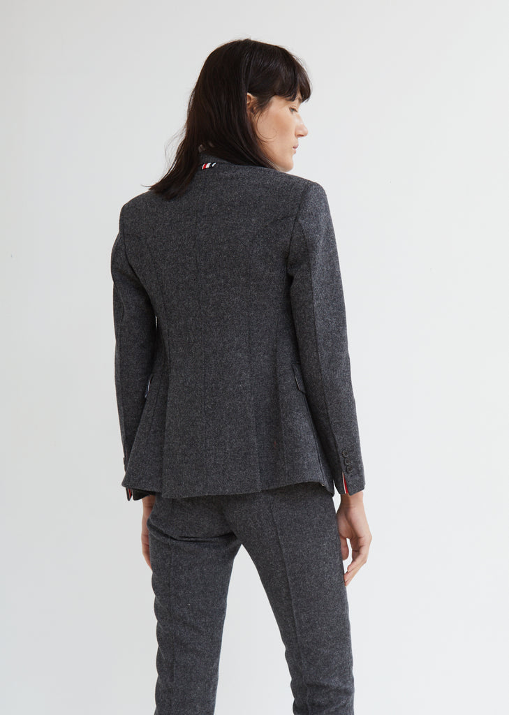 Shetland Wool Pintuck Jacket